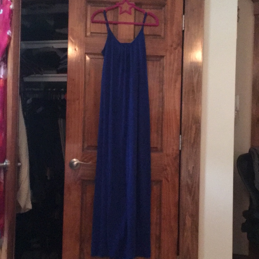 Blue cotton maxi